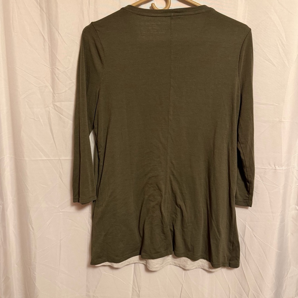 Motherhood Maternity‎ Olive Long Sleeve Top small - Picture 3 of 5